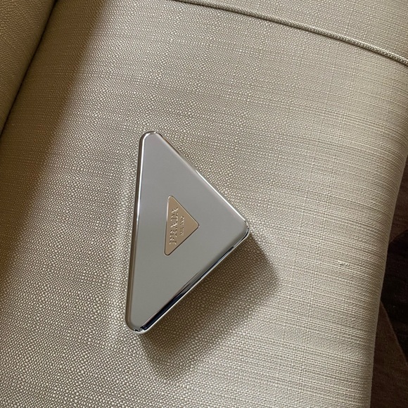 Prada Metallic Silver Triangle Bag - Picture 5 of 7